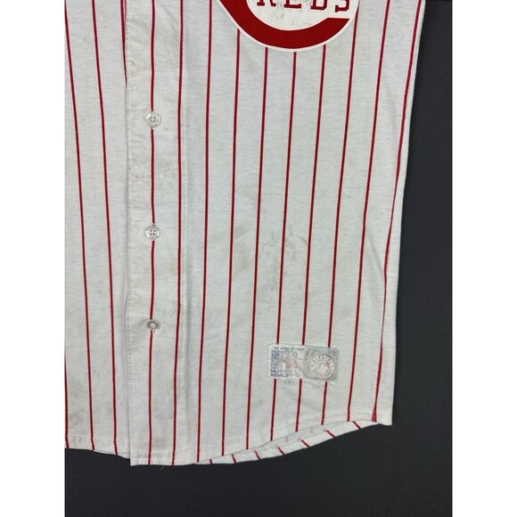Vintage 90s Russell Athletic Cincinnati Reds Baseball Jersey Youth XL Rare MLB - Picture 6 of 16